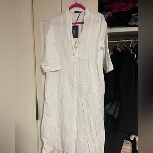 Linen dress with pocket